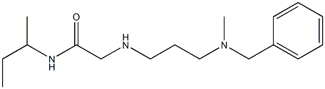 2-({3-[benzyl(methyl)amino]propyl}amino)-N-(butan-2-yl)acetamide,,结构式
