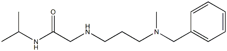 2-({3-[benzyl(methyl)amino]propyl}amino)-N-(propan-2-yl)acetamide