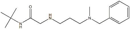 2-({3-[benzyl(methyl)amino]propyl}amino)-N-tert-butylacetamide Structure