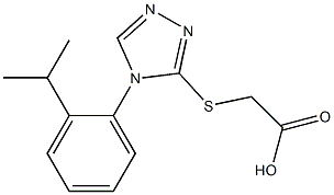 2-({4-[2-(propan-2-yl)phenyl]-4H-1,2,4-triazol-3-yl}sulfanyl)acetic acid