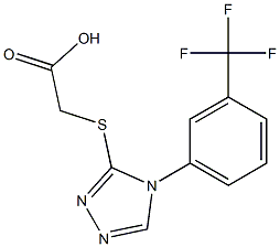 2-({4-[3-(trifluoromethyl)phenyl]-4H-1,2,4-triazol-3-yl}sulfanyl)acetic acid