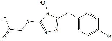 2-({4-amino-5-[(4-bromophenyl)methyl]-4H-1,2,4-triazol-3-yl}sulfanyl)acetic acid