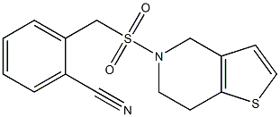 2-({4H,5H,6H,7H-thieno[3,2-c]pyridine-5-sulfonyl}methyl)benzonitrile Struktur