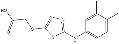 2-({5-[(3,4-dimethylphenyl)amino]-1,3,4-thiadiazol-2-yl}sulfanyl)acetic acid