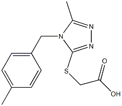 2-({5-methyl-4-[(4-methylphenyl)methyl]-4H-1,2,4-triazol-3-yl}sulfanyl)acetic acid