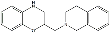 2-(1,2,3,4-tetrahydroisoquinolin-2-ylmethyl)-3,4-dihydro-2H-1,4-benzoxazine 化学構造式