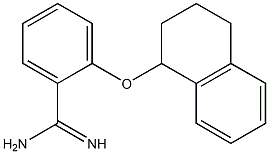 2-(1,2,3,4-tetrahydronaphthalen-1-yloxy)benzene-1-carboximidamide,,结构式