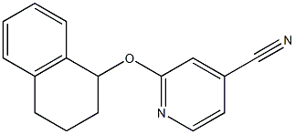2-(1,2,3,4-tetrahydronaphthalen-1-yloxy)isonicotinonitrile Structure
