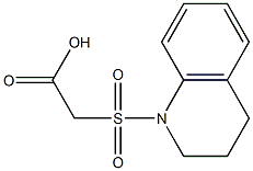 2-(1,2,3,4-tetrahydroquinoline-1-sulfonyl)acetic acid,,结构式
