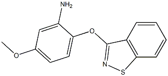 2-(1,2-benzisothiazol-3-yloxy)-5-methoxyaniline Struktur