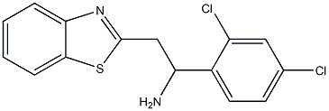 2-(1,3-benzothiazol-2-yl)-1-(2,4-dichlorophenyl)ethan-1-amine Structure