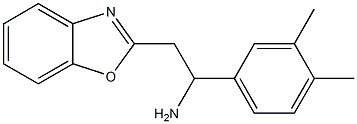 2-(1,3-benzoxazol-2-yl)-1-(3,4-dimethylphenyl)ethan-1-amine,,结构式
