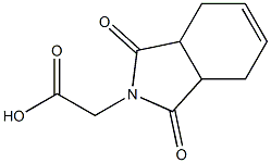 2-(1,3-dioxo-2,3,3a,4,7,7a-hexahydro-1H-isoindol-2-yl)acetic acid Struktur