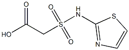 2-(1,3-thiazol-2-ylsulfamoyl)acetic acid 化学構造式