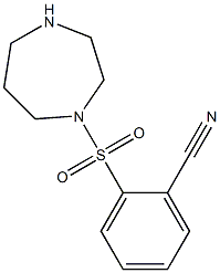 2-(1,4-diazepane-1-sulfonyl)benzonitrile Struktur