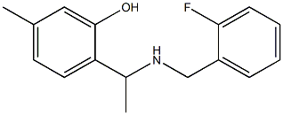 2-(1-{[(2-fluorophenyl)methyl]amino}ethyl)-5-methylphenol