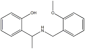 2-(1-{[(2-methoxyphenyl)methyl]amino}ethyl)phenol Structure