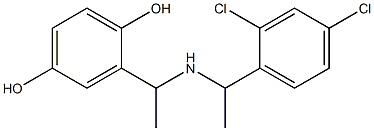 2-(1-{[1-(2,4-dichlorophenyl)ethyl]amino}ethyl)benzene-1,4-diol