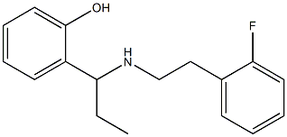 2-(1-{[2-(2-fluorophenyl)ethyl]amino}propyl)phenol 结构式
