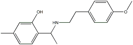 2-(1-{[2-(4-methoxyphenyl)ethyl]amino}ethyl)-5-methylphenol|