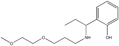 2-(1-{[3-(2-methoxyethoxy)propyl]amino}propyl)phenol Structure