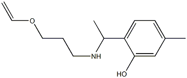 2-(1-{[3-(ethenyloxy)propyl]amino}ethyl)-5-methylphenol