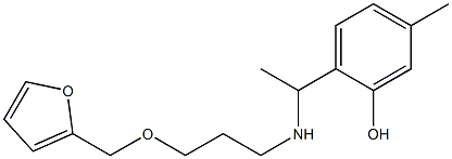 2-(1-{[3-(furan-2-ylmethoxy)propyl]amino}ethyl)-5-methylphenol