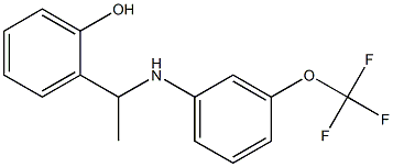 2-(1-{[3-(trifluoromethoxy)phenyl]amino}ethyl)phenol,,结构式