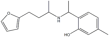 2-(1-{[4-(furan-2-yl)butan-2-yl]amino}ethyl)-5-methylphenol|