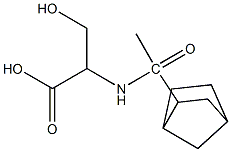 2-(1-{bicyclo[2.2.1]heptan-2-yl}acetamido)-3-hydroxypropanoic acid Structure