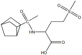 2-(1-{bicyclo[2.2.1]heptan-2-yl}acetamido)-4-methanesulfonylbutanoic acid,,结构式