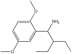 2-(1-amino-2-ethylbutyl)-1,4-dimethoxybenzene Structure