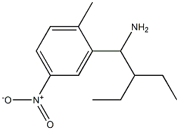 2-(1-amino-2-ethylbutyl)-1-methyl-4-nitrobenzene Structure