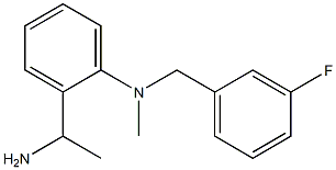 2-(1-aminoethyl)-N-[(3-fluorophenyl)methyl]-N-methylaniline Structure