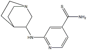 2-(1-azabicyclo[2.2.2]oct-3-ylamino)pyridine-4-carbothioamide Struktur