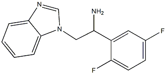 2-(1H-benzimidazol-1-yl)-1-(2,5-difluorophenyl)ethanamine Structure