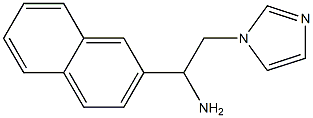 2-(1H-imidazol-1-yl)-1-(2-naphthyl)ethanamine 结构式