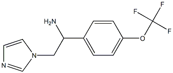 2-(1H-imidazol-1-yl)-1-[4-(trifluoromethoxy)phenyl]ethan-1-amine Struktur