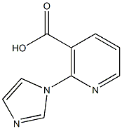 2-(1H-imidazol-1-yl)nicotinic acid Struktur