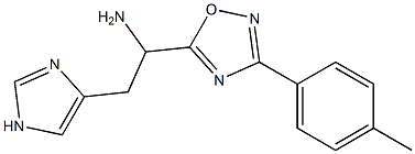 2-(1H-imidazol-4-yl)-1-[3-(4-methylphenyl)-1,2,4-oxadiazol-5-yl]ethan-1-amine Structure