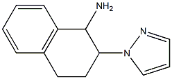 2-(1H-pyrazol-1-yl)-1,2,3,4-tetrahydronaphthalen-1-amine,,结构式