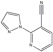 2-(1H-pyrazol-1-yl)pyridine-3-carbonitrile,,结构式