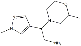 2-(1-methyl-1H-pyrazol-4-yl)-2-(2-methylmorpholin-4-yl)ethan-1-amine Structure