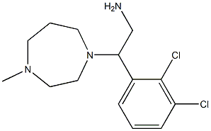 2-(2,3-dichlorophenyl)-2-(4-methyl-1,4-diazepan-1-yl)ethan-1-amine Struktur