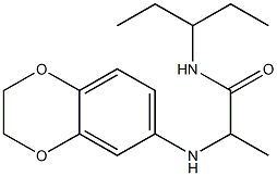 2-(2,3-dihydro-1,4-benzodioxin-6-ylamino)-N-(pentan-3-yl)propanamide|