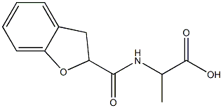 2-(2,3-dihydro-1-benzofuran-2-ylformamido)propanoic acid Structure