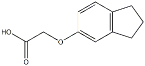 2-(2,3-dihydro-1H-inden-5-yloxy)acetic acid Structure