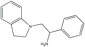 2-(2,3-dihydro-1H-indol-1-yl)-1-phenylethanamine,,结构式