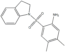 2-(2,3-dihydro-1H-indole-1-sulfonyl)-4,5-dimethylaniline Structure