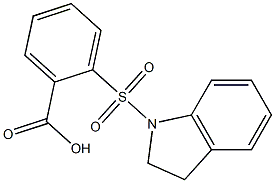 2-(2,3-dihydro-1H-indole-1-sulfonyl)benzoic acid Structure